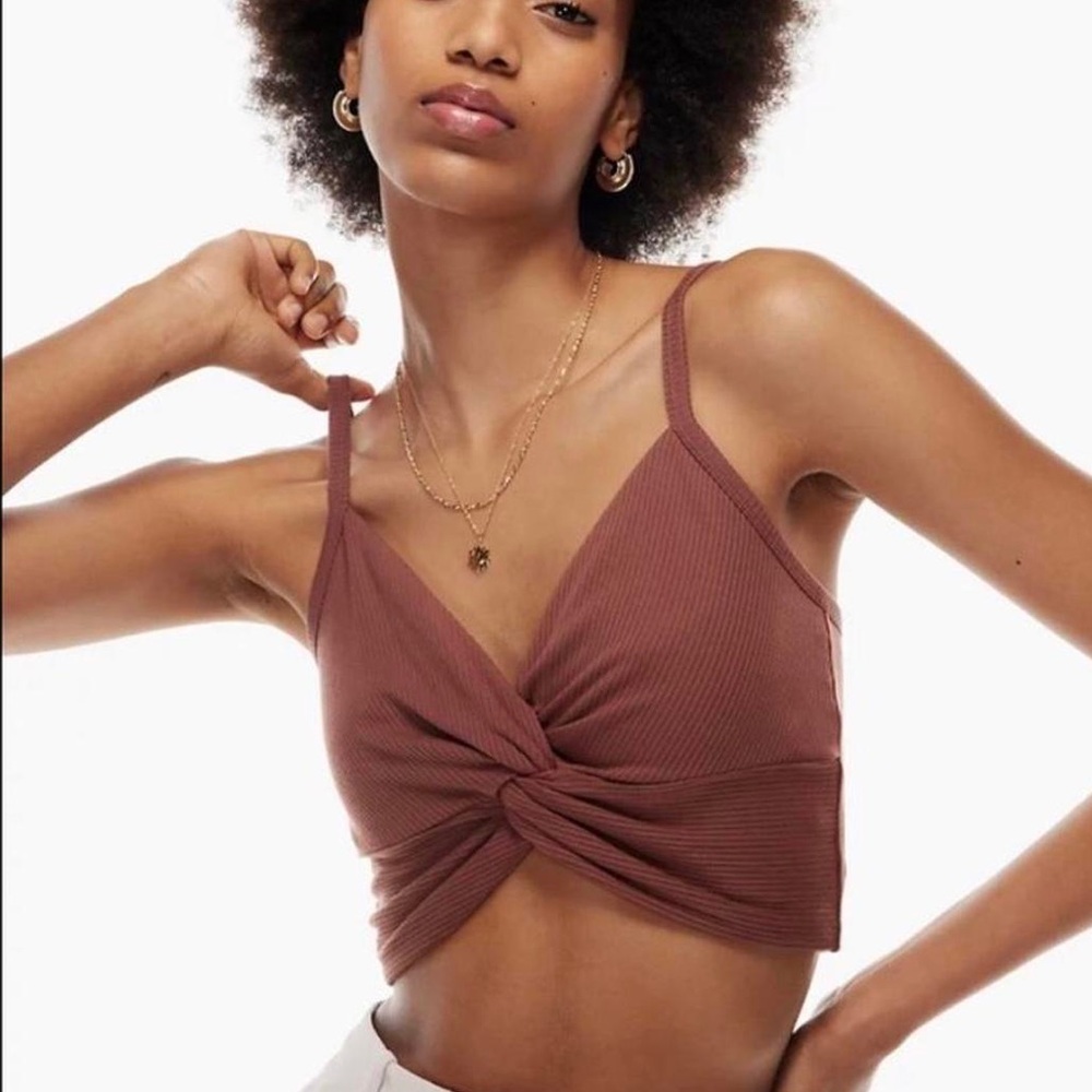 NWT Aritzia Bay Tank Top Mocha Sorbet S